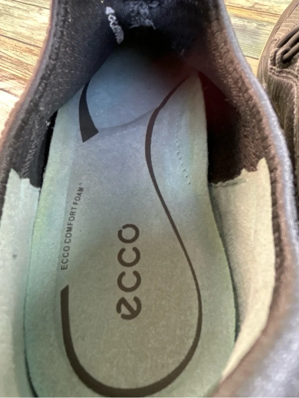 Ecco Lynx Sneaker Womens 9-9.5 Pewter Gray Leather Tennis Athletic Casual Shoe